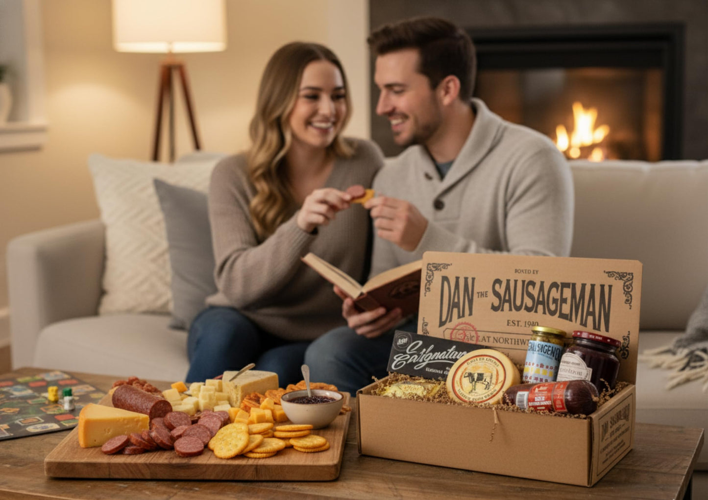 Dan The Sausageman Signature Gift (Nordic Fusion) Gift Basket – Gourmet Snacks With Summer Sausage, Cheese,  Ers, Lingonberry Sauce – Holiday, Thank You, Mother’S Day, Meat And Cheese, Snack Box