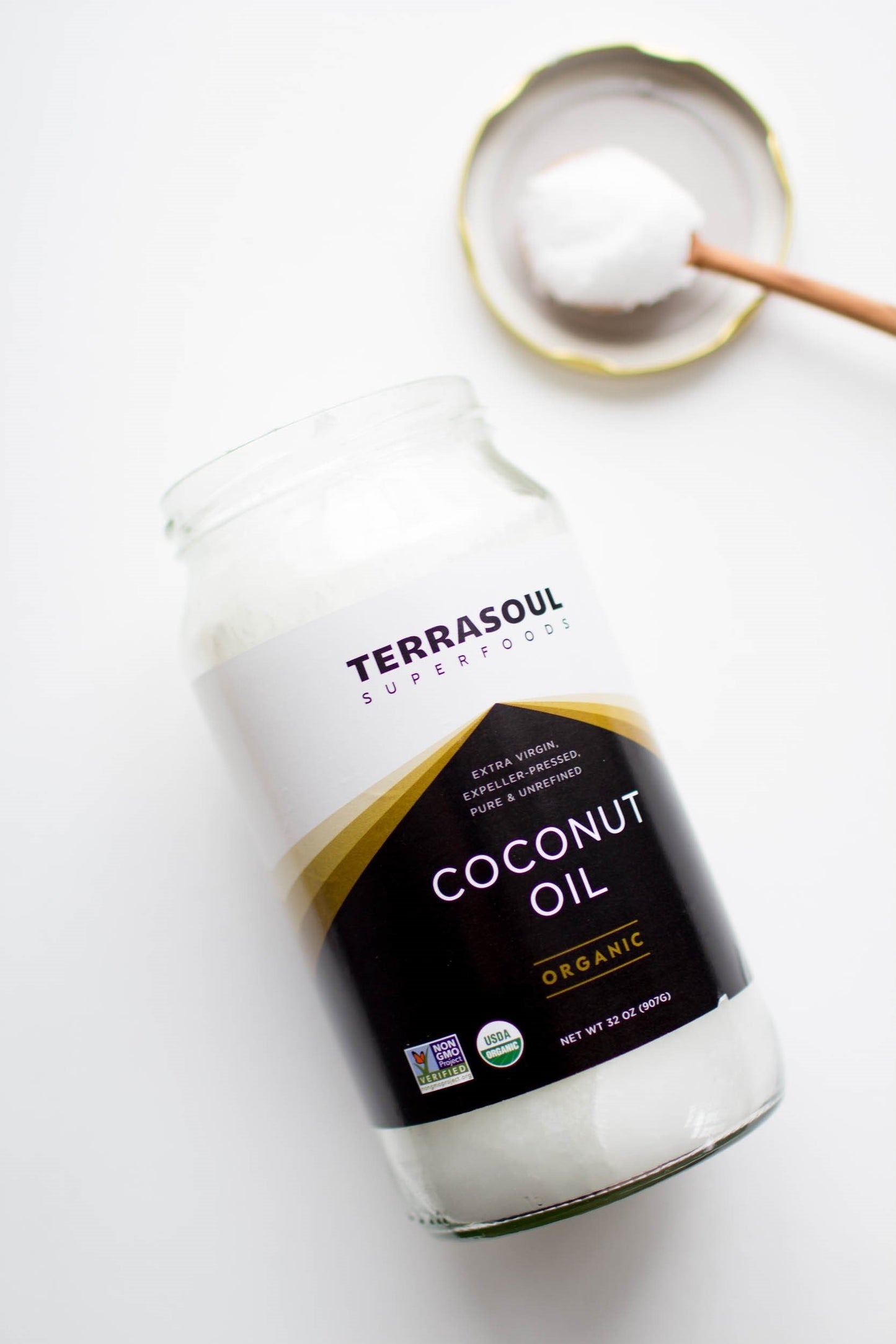 Terrasoul Superfoods Extra Virgin Organic Coconut Oil, 4 Pounds (Glass Jar) Pack Of 2