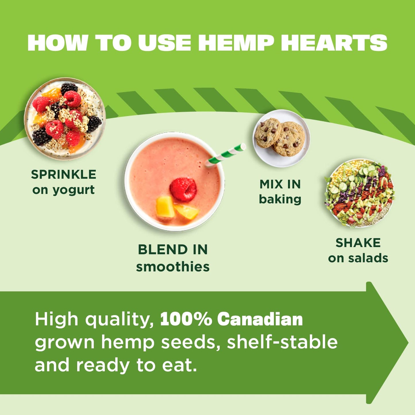 Organic Hemp Seeds, 18oz; 10g Plant Based Protein and 12g Omega 3 & 6 per Srv | smoothies, yogurt & salad | Non-GMO, Vegan, Keto