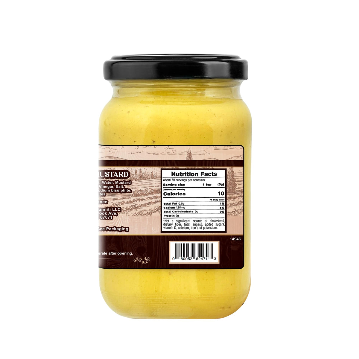 Sanniti Dijon Mustard Imported From France, 12.34 oz (Pack of 2)