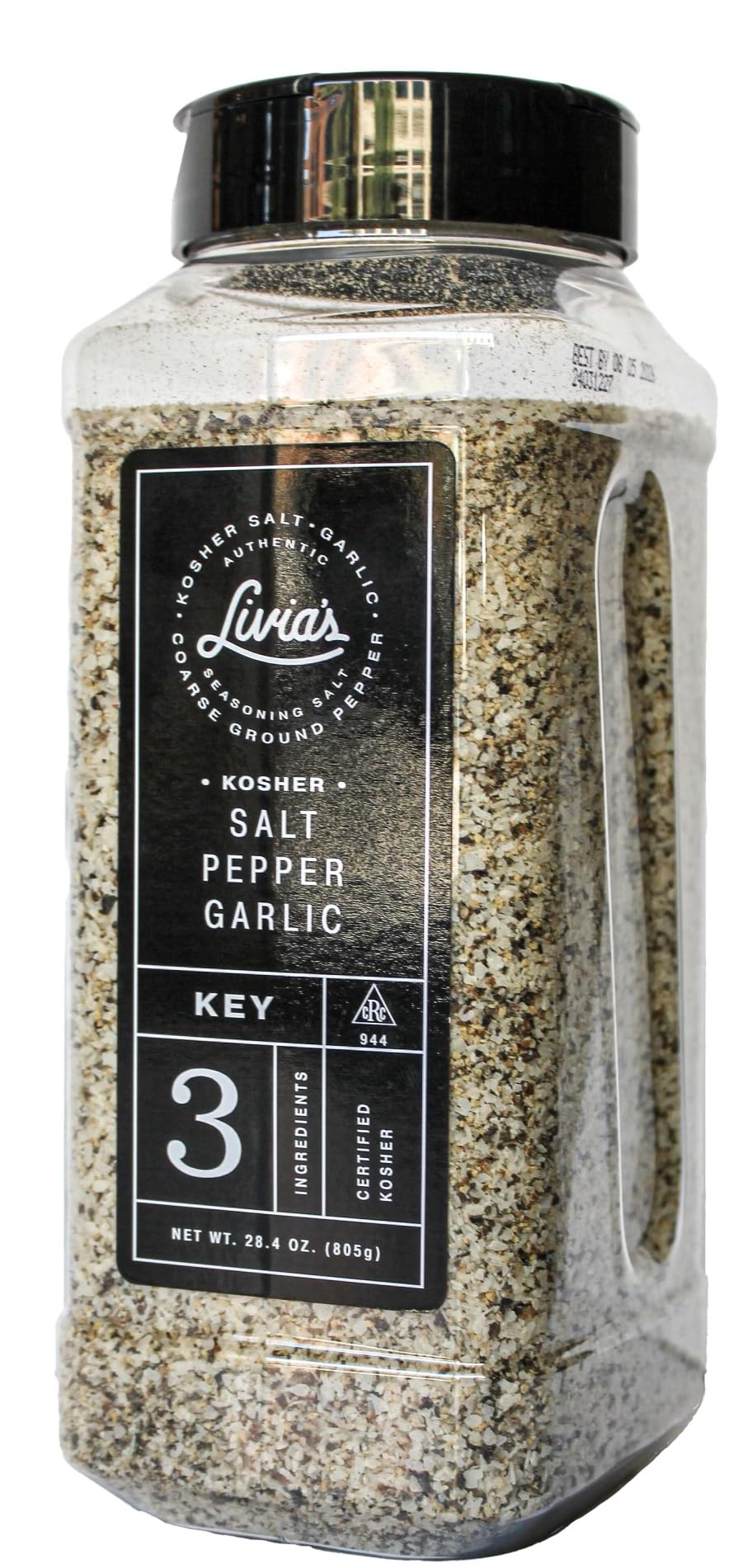 Livia'S Seasoning - A Perfect Blend Of Kosher Salt, Black Pepper & Garlic (Spg). Transforms Steak Chicken & Fish Into Mouthwater