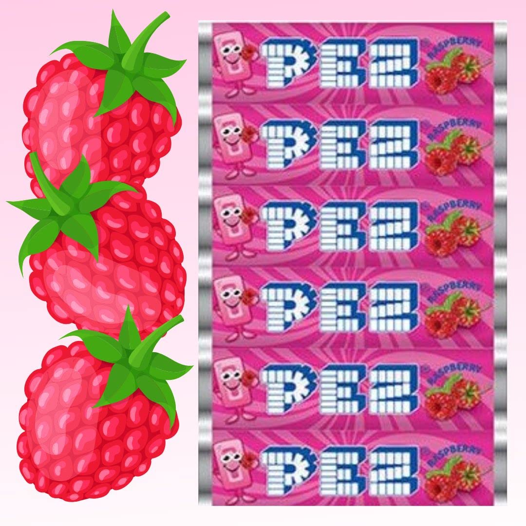 Pez Candy Refill Rolls, (25 Count) Choose Your Favorite Flavor! (Raspberry)