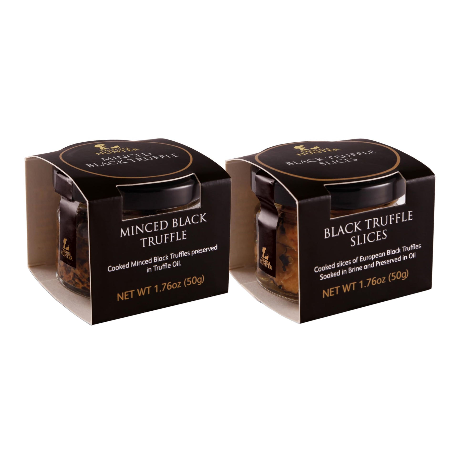 Trufflehunter  Black Truffle Slices And Minced Black Truffle  2 X 1.74Oz