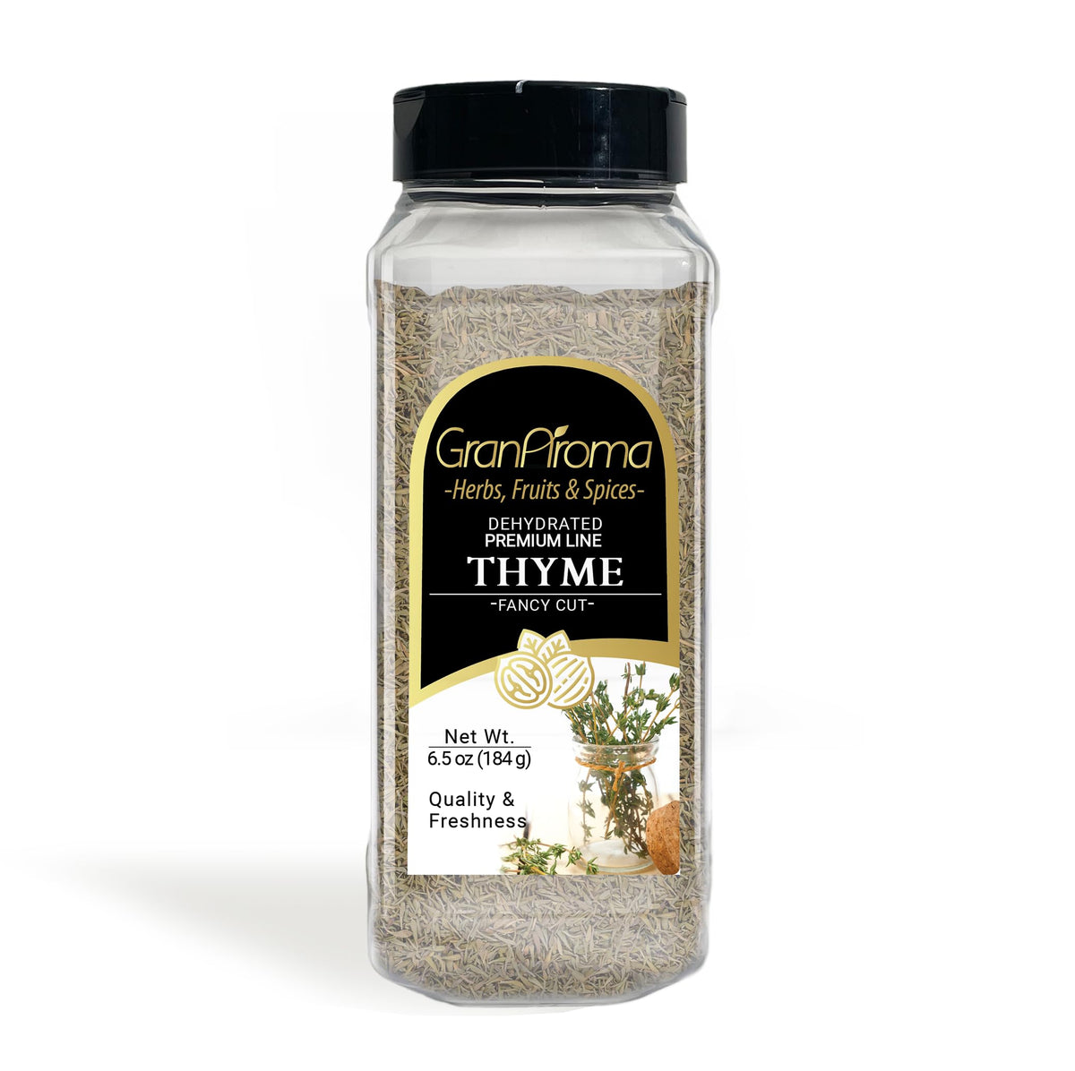 GranAroma Thyme Leaves, Fancy Cut, Traditional Herb (6.5 Ounce)