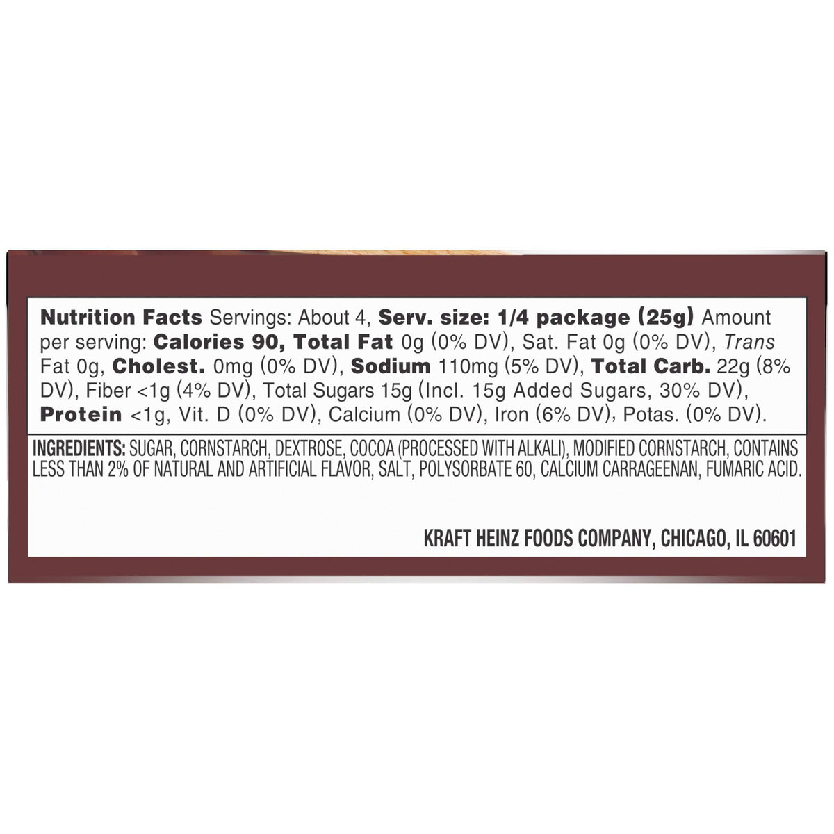 Jell-O Chocolate Cook & Serve Pudding & Pie Filling 3.4 Oz (96G) 4-Pack