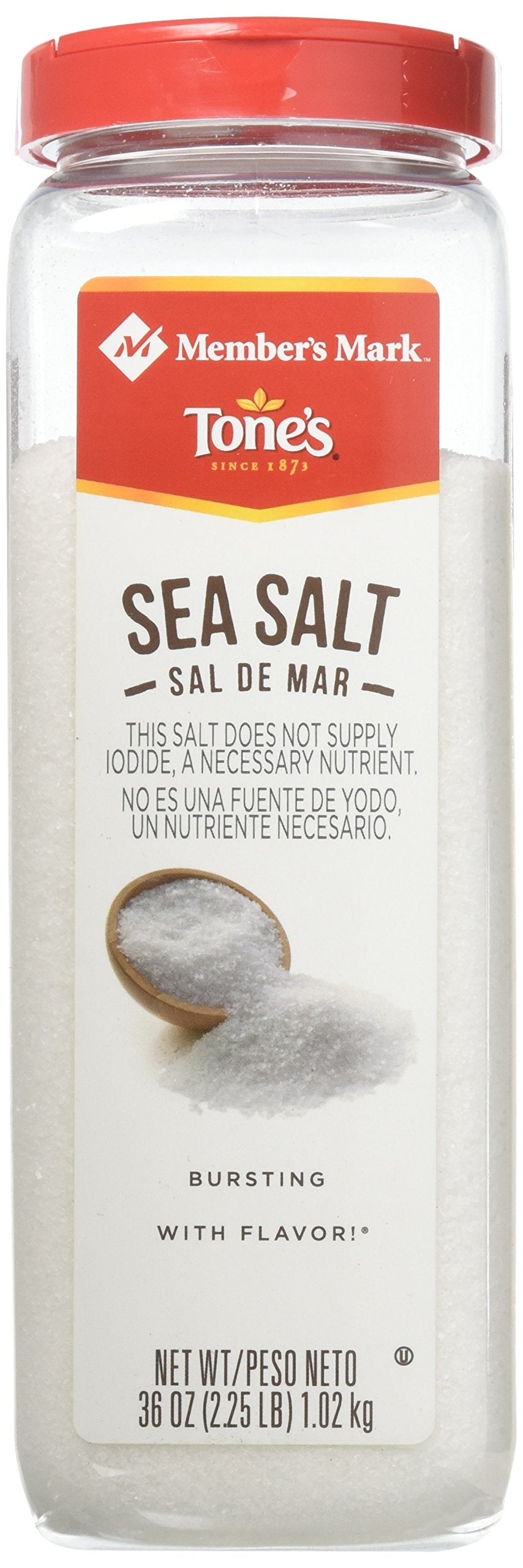 Members Mark Tones Sea Salt, 36 Ounce
