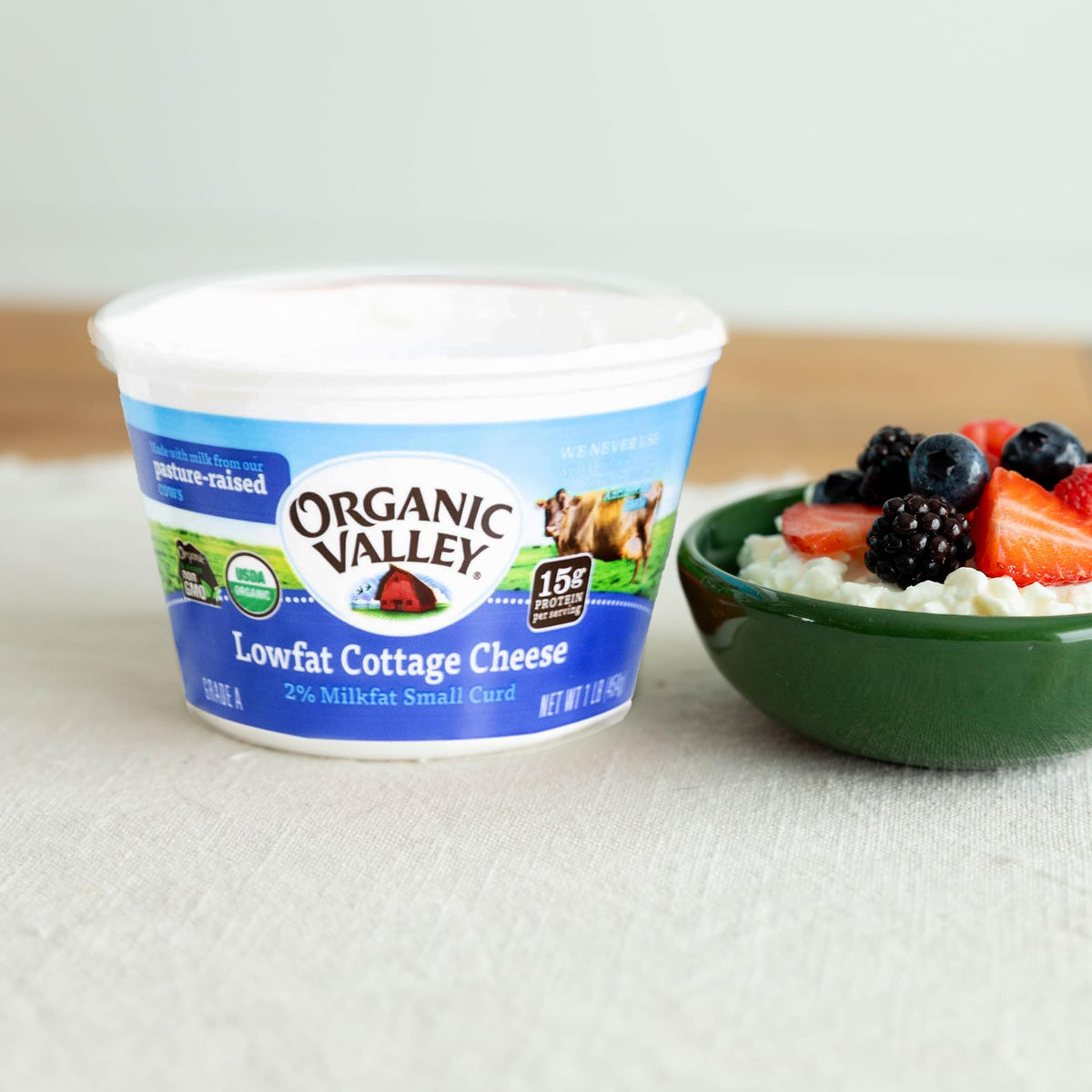Organic Valley, Organic Low Fat Cottage Cheese, 16 Ounce