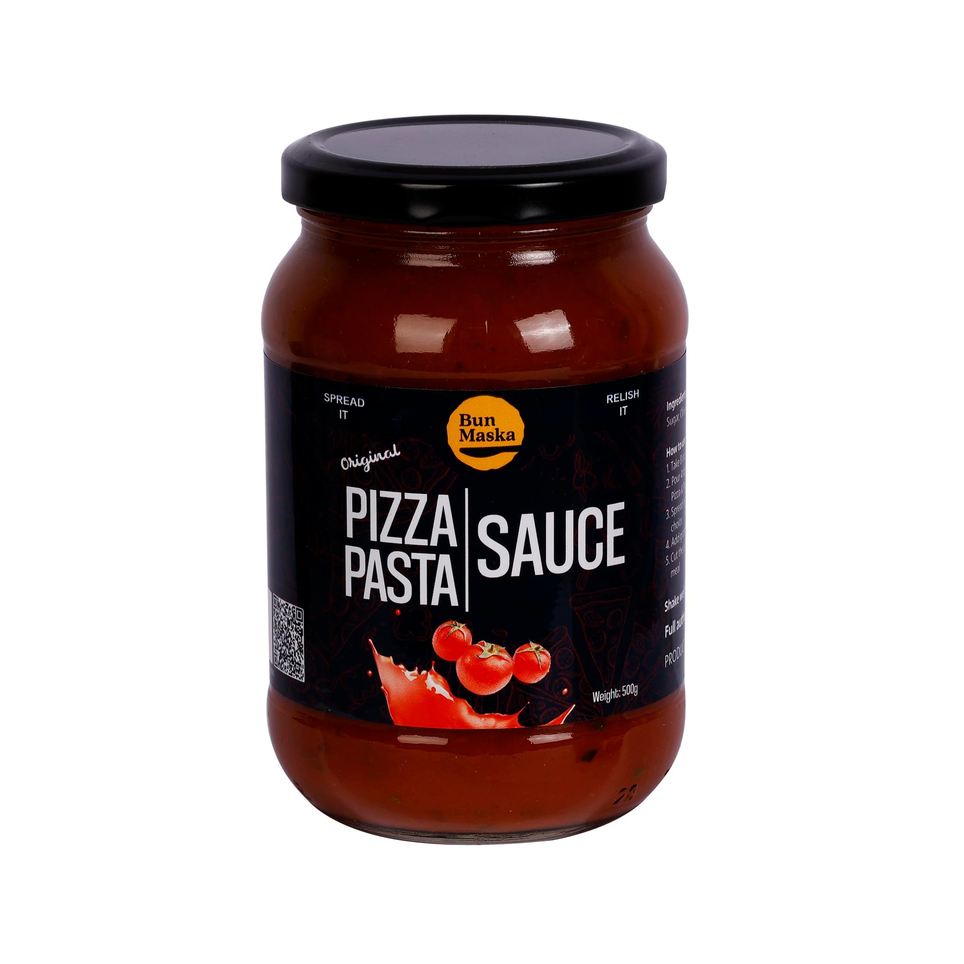 Bun Maska Original Pizza & Pasta Sauce|Ready To Eat Healthy Food|Made With Fresh Tomatoes|No Added Preservatives, Colors & Flavo