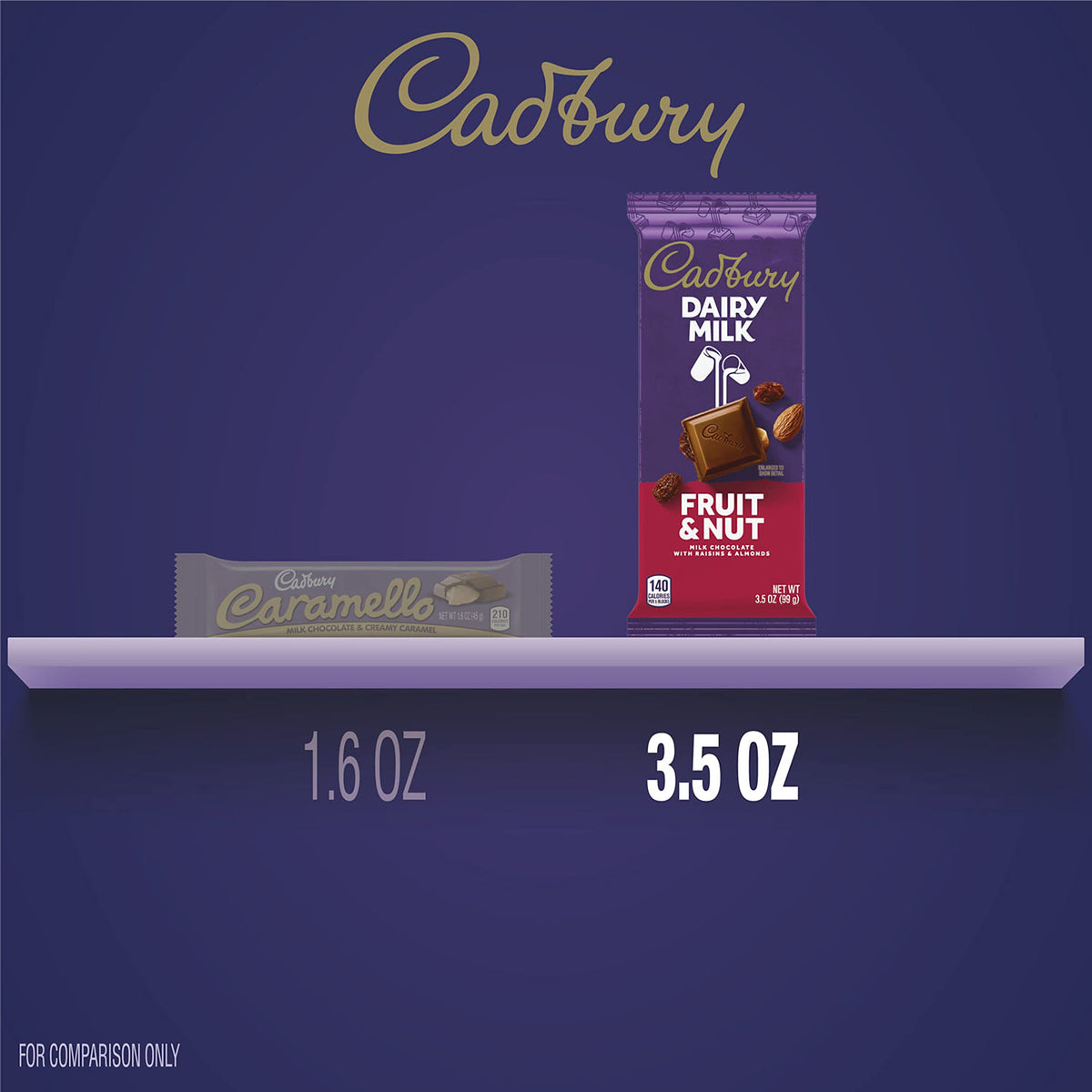 Cadbury Dairy Milk Fruit & Nut Chocolate Bars, 3.5 oz (Pack of 14)