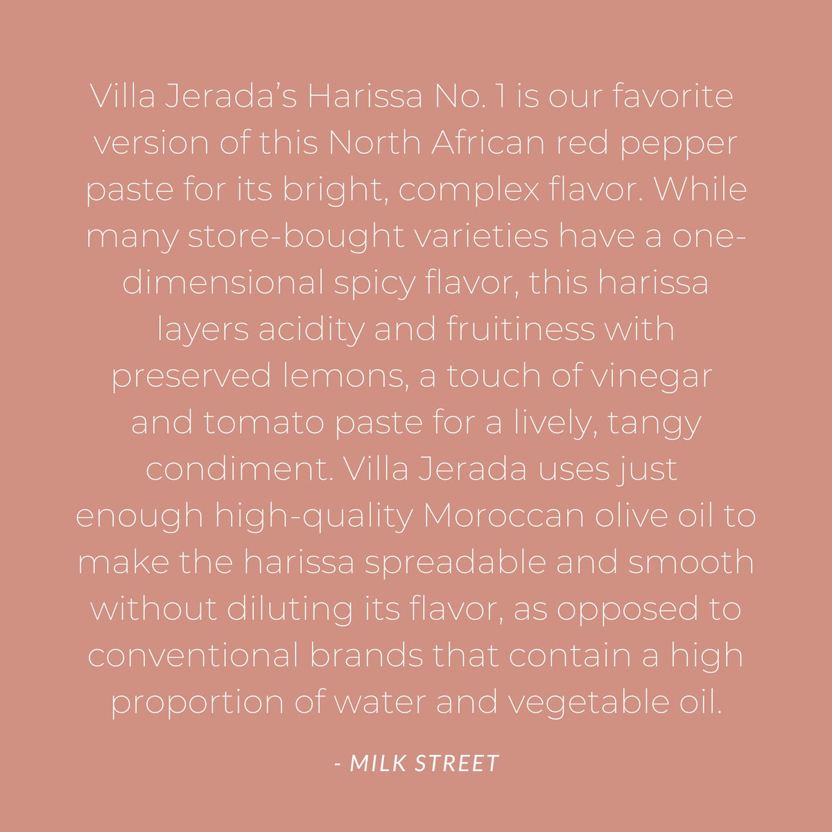 Villa Jerada, Harissa No. 1, 6 Oz, Fiery Moroccan Hot Sauce With Preserved Lemon, The Perfect Amount Of Savory, Tang, And Spice To Any Meal, Harissa - 1 Jar