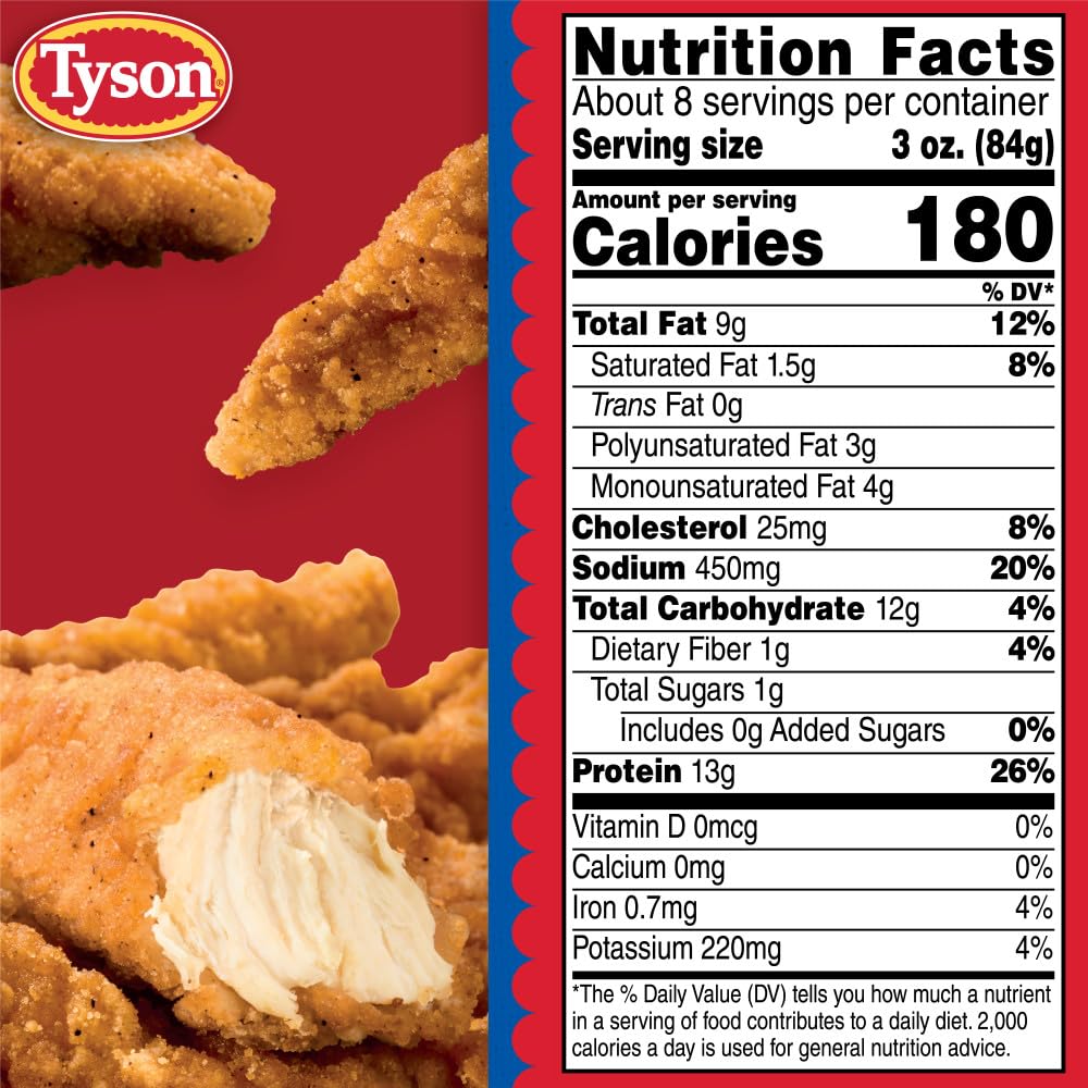 Tyson Frozen Southern Style Chicken Breast Tenderloins, 25 Oz