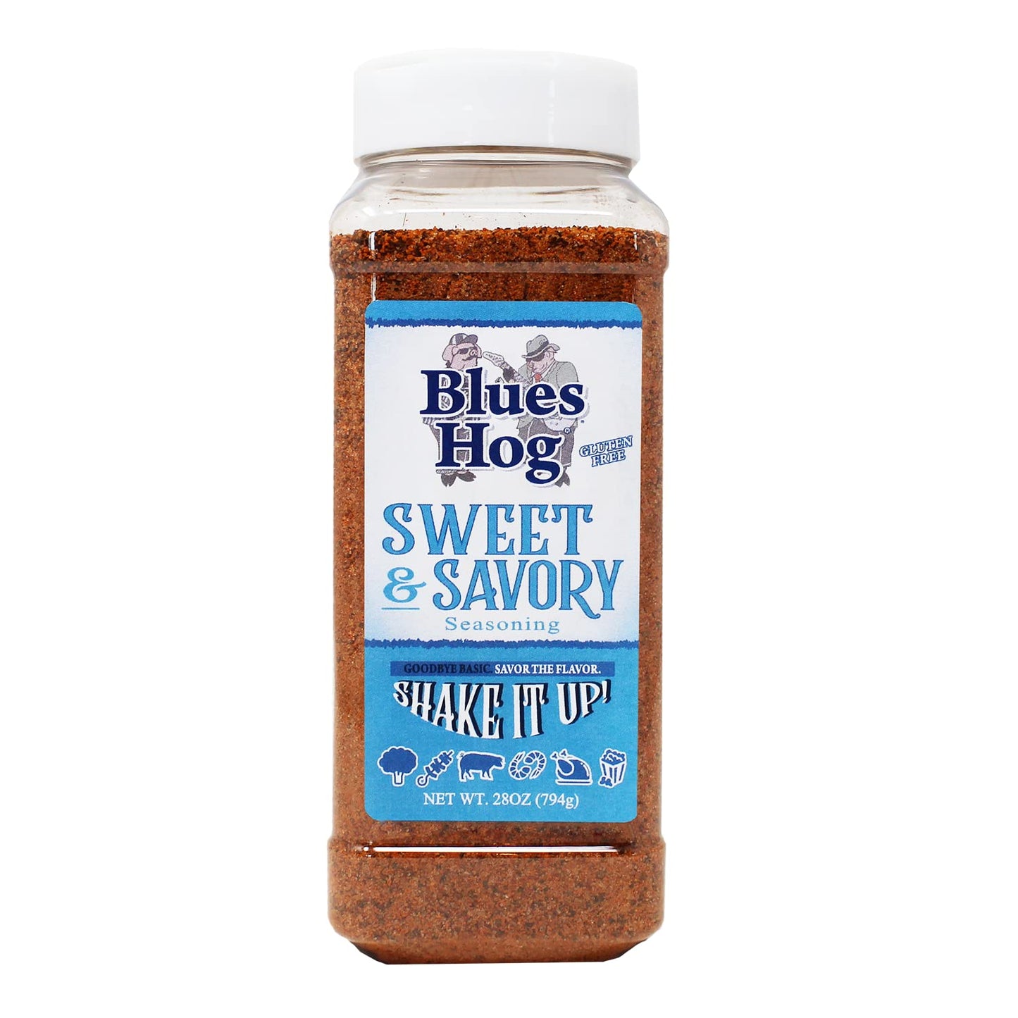 Blues Hog Sweet & Savory Seasoning, Gourmet Dry Rub with Sweet Heat, All-Natural, Gluten-Free, Made in the USA (26 oz.)