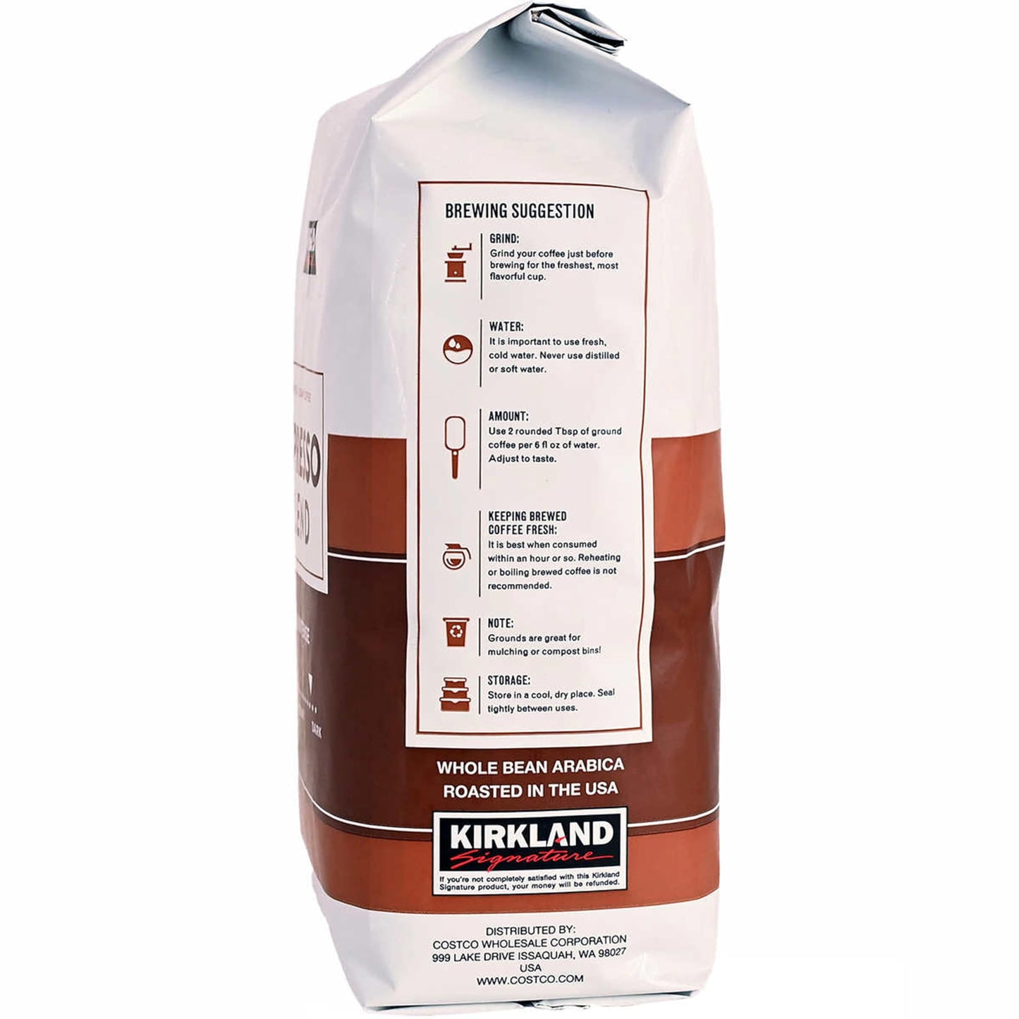 KIRKLAND Signature Dark Roast Espresso Blend Coffee, 32 Oz. Bag, Pack of 2