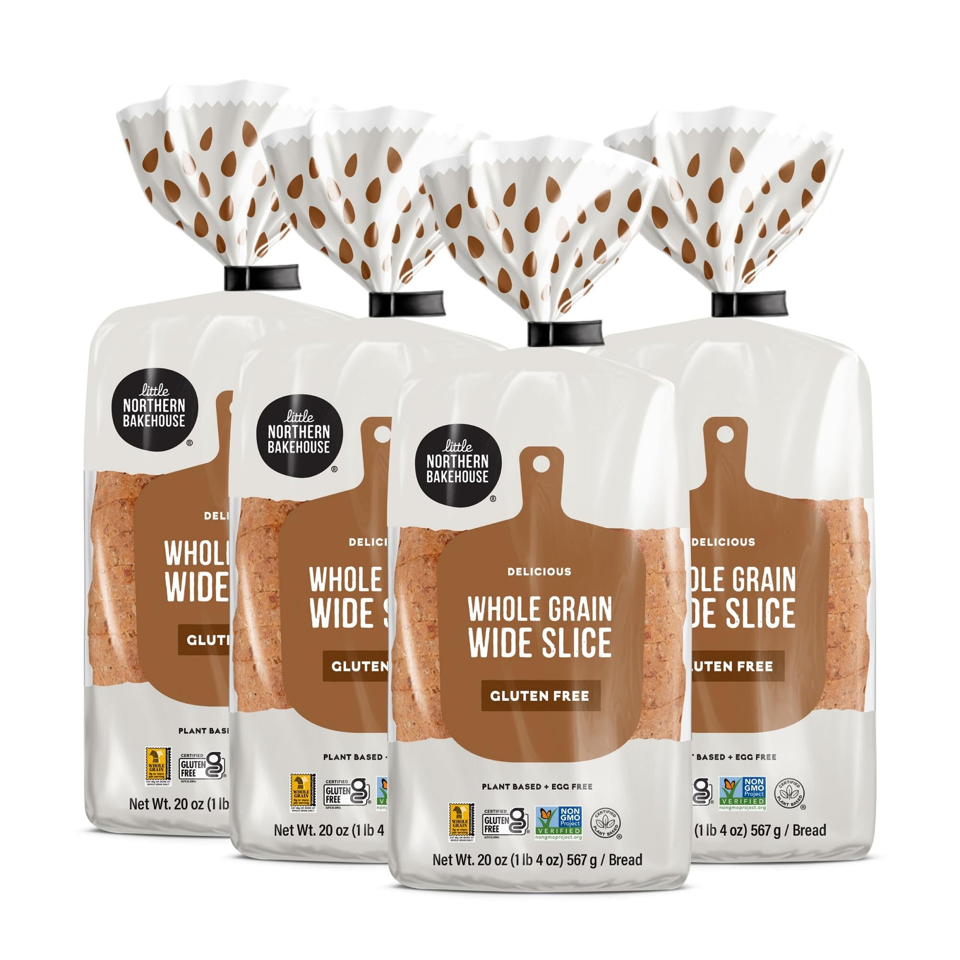 Little Northern Bakehouse Wide Sliced White Gluten Free Bread, Vegan Bread, Non-GMO and Allergy-Friendly, Gluten Free Food, Meal