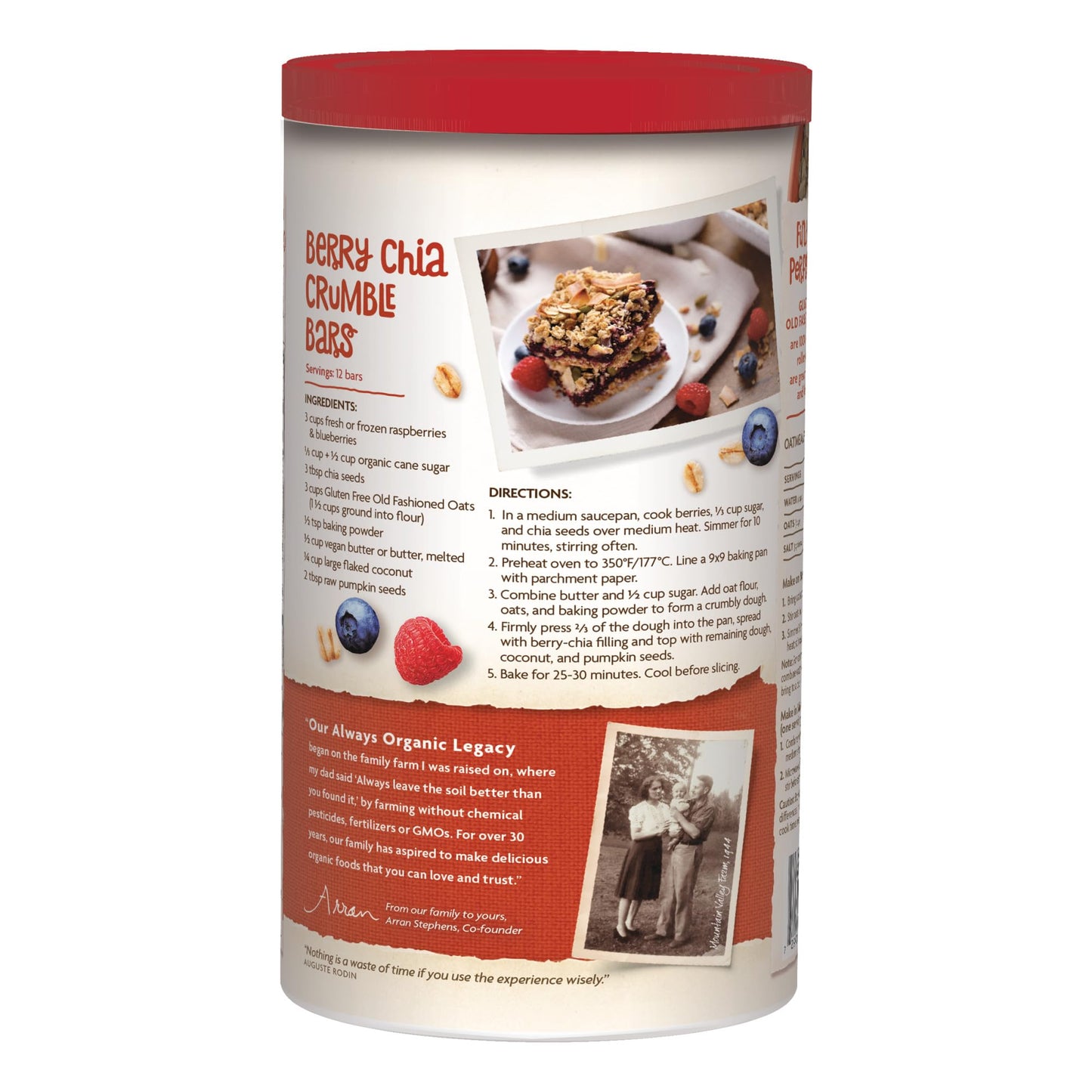Nature s Path Organic Old Fashioned Oats Oatmeal, 18 oz (Pack of 6), Gluten Free, Non-GMO