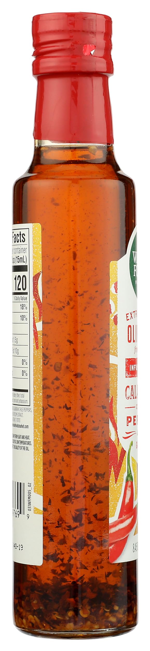 Whole Foods Market, Extra Virgin Olive Oil, Italian Infused with Calabrian Chile Pepper & Roasted Garlic, 8.45 Fl Oz