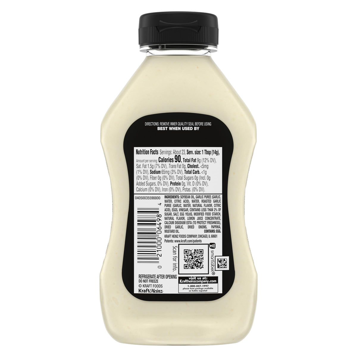 Kraft Mayo Garlic Aioli (12 oz Bottle) (Packaging may vary) (Pack of 2)