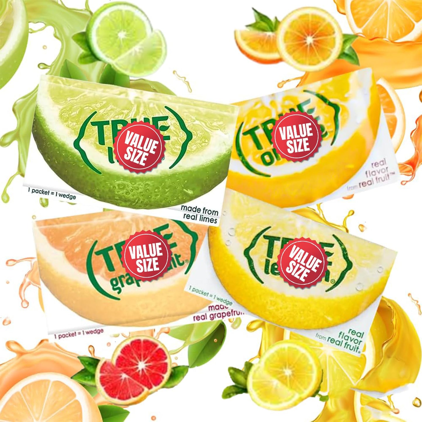 Generic True Lemon Variety Pack - On-The-Go Powdered Drink Mix, Zero Calorie, 100 Count, Fits 16.9 oz Bottle or Cup
