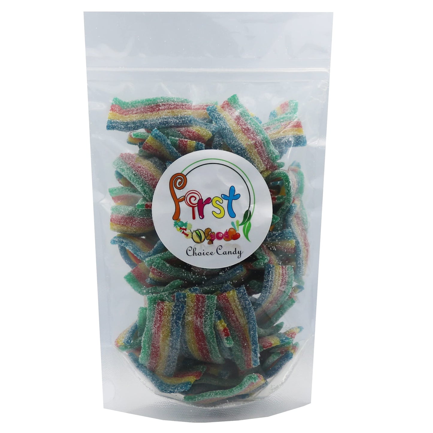 Variety Color Sour Gummy Belts (Mini Rainbow Bites, 1 Lb)