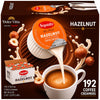 Hazelnut Coffee Creamer Singles, 192 Count Bulk Pack, Non-Dairy Liquid Creamer, Shelf Stable, Individual Single Serve Cups for O