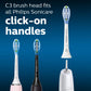 Philips Sonicare Genuine C3 Premium Plaque Control Replacement Toothbrush Heads, 2 Brush Heads, White, Hx9042/65