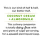 Califia Farms - Unsweetened Better Half, Half And Half Substitute, 16.9 Oz (Pack of 6), Almond Milk, Coconut Cream, Coffee Cream