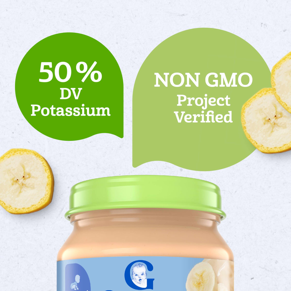 Gerber Organic Banana Baby Food, 4 Oz Jar
