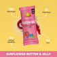 Amrita Nut Free Vegan Protein Bars, Sunflower Butter & Jelly, 15g Protein, 12 Count (Pack of 3), Gluten-Free, Dairy-Free, No Added Sugar