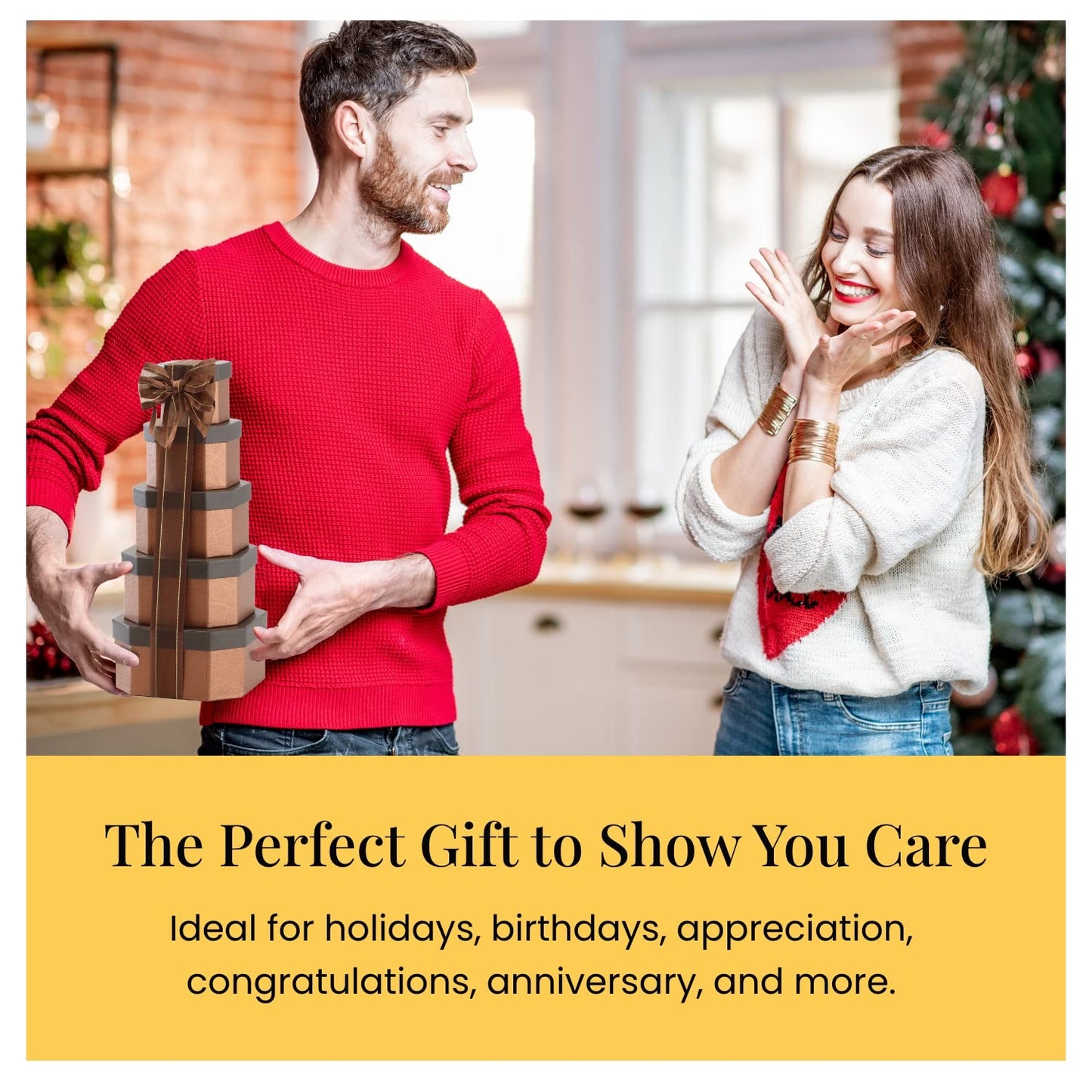 Broadway Basketeers Gourmet Mothers Day Food Gift Basket Tower Snack Gifts For Women, Men, Families, College, Delivery For Holidays, Appreciation, Thank You, Congratulations, Corporate