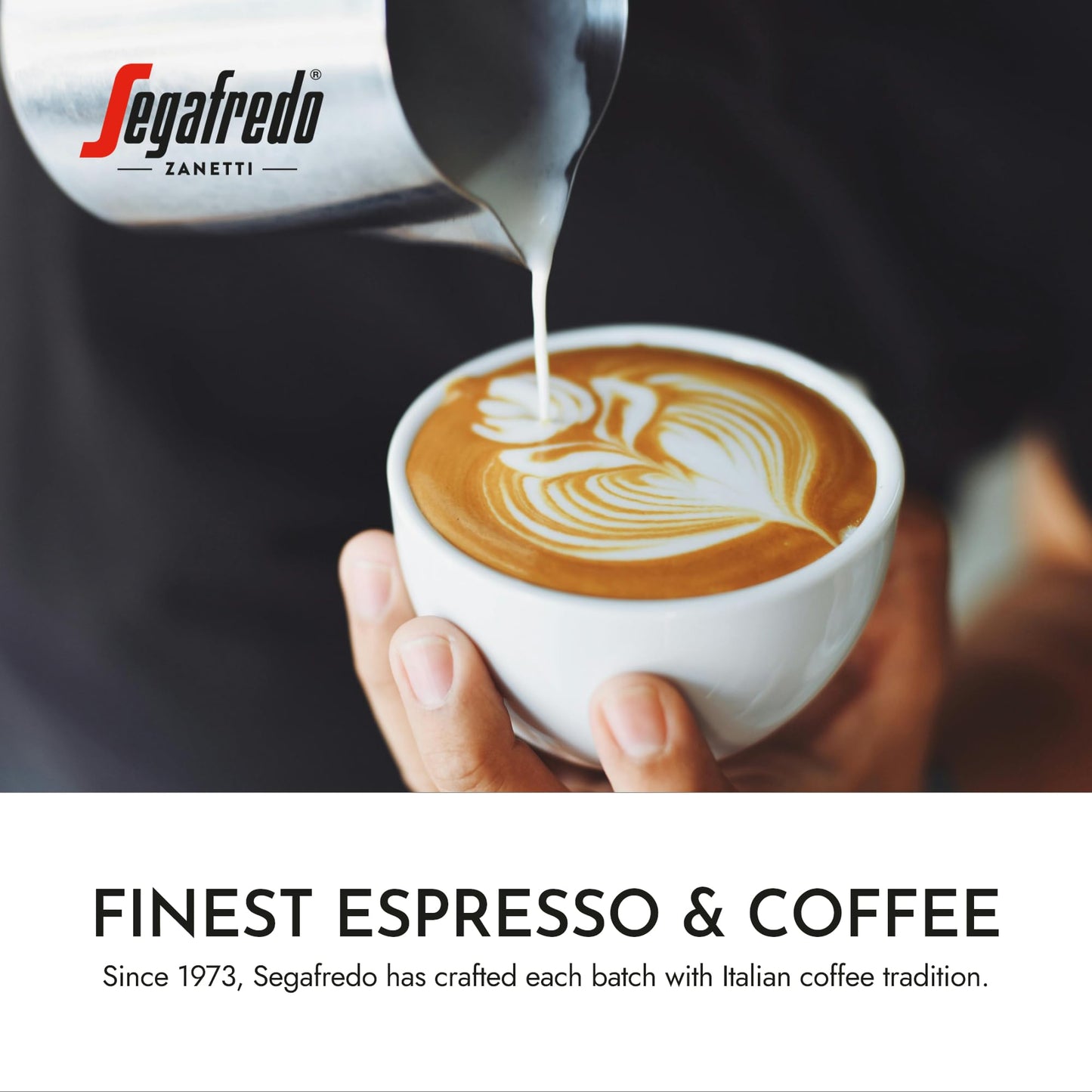 Segafredo Zanetti Ground Coffee - Made with Arabica Coffee - Medium Roast  Balanced with Smooth Acidity - Colombian & Brazilian Blend - Vivacious Medium Body - Vivace  10oz Bag  Pack of 6