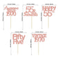 Gyufise 30Pcs Rose Gold 55Th Birthday Cupcake Toppers Glitter Awesome Since Vintage 1968 Fifty Five 55 Fabulous Cheers To 55 Yea