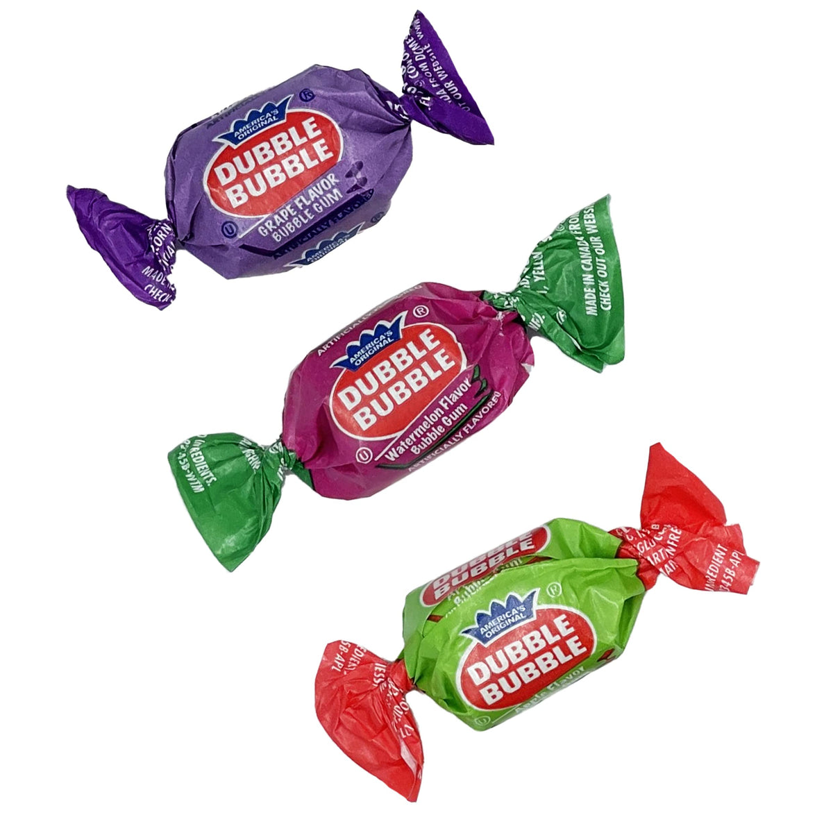 Fruidles Double Bubble Chewing Gum Balls Fruit Flavored Original & Mixed Fruit, Candy Treats, Kosher Certified Parve, Individual