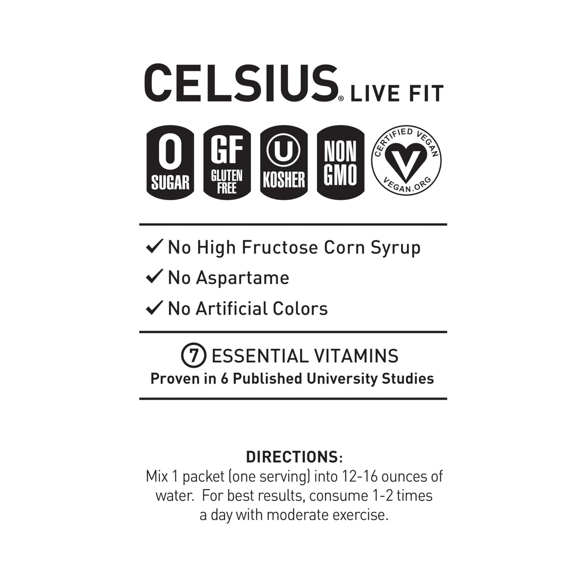 CELSIUS On-the-Go Powder Sticks Blueberry Lemonade, 14 Count, Essential Energy, 2.6 Oz per Pack