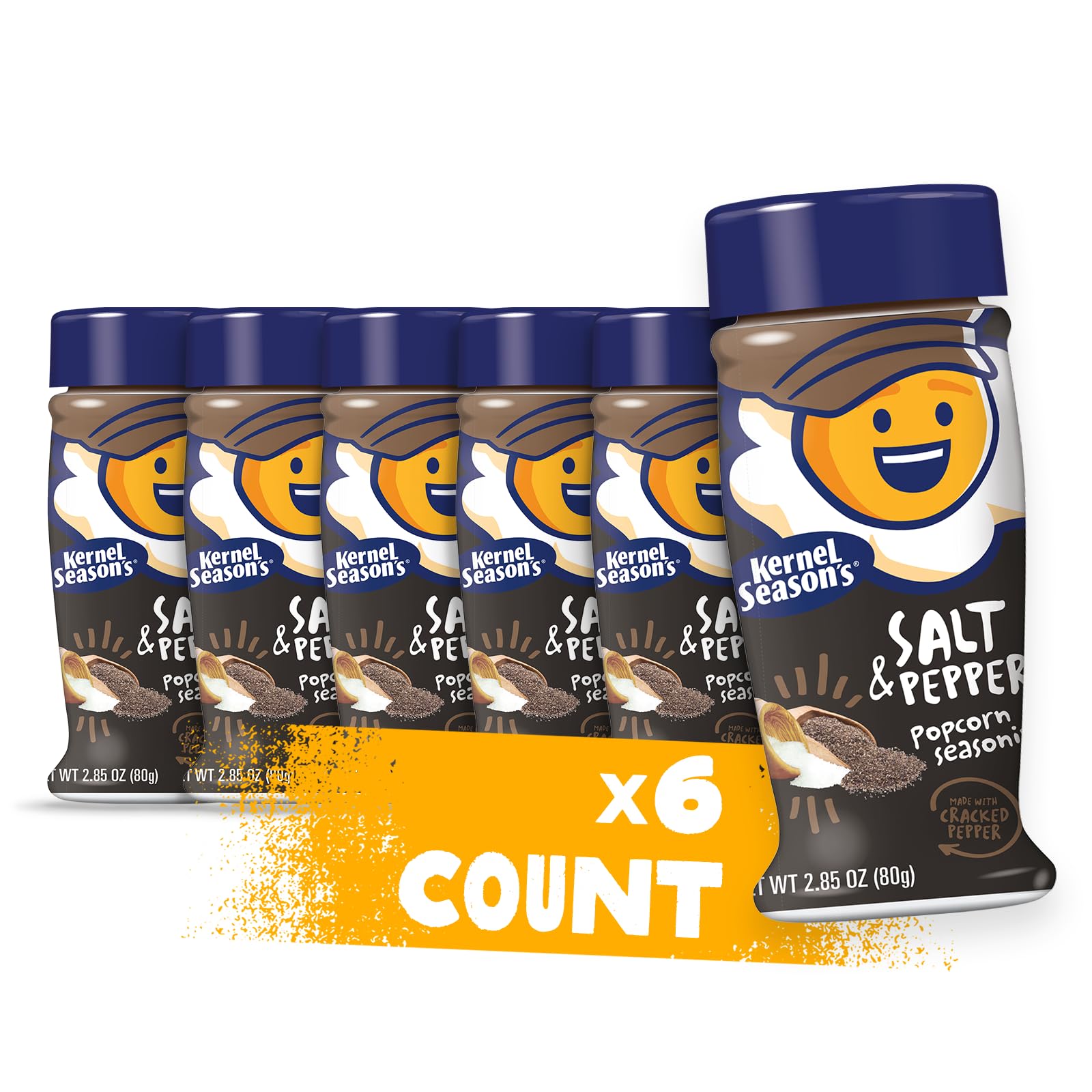 Kernel Season'S Popcorn Seasoning, Salt & Pepper, 2.85 Oz (Pack Of 6)