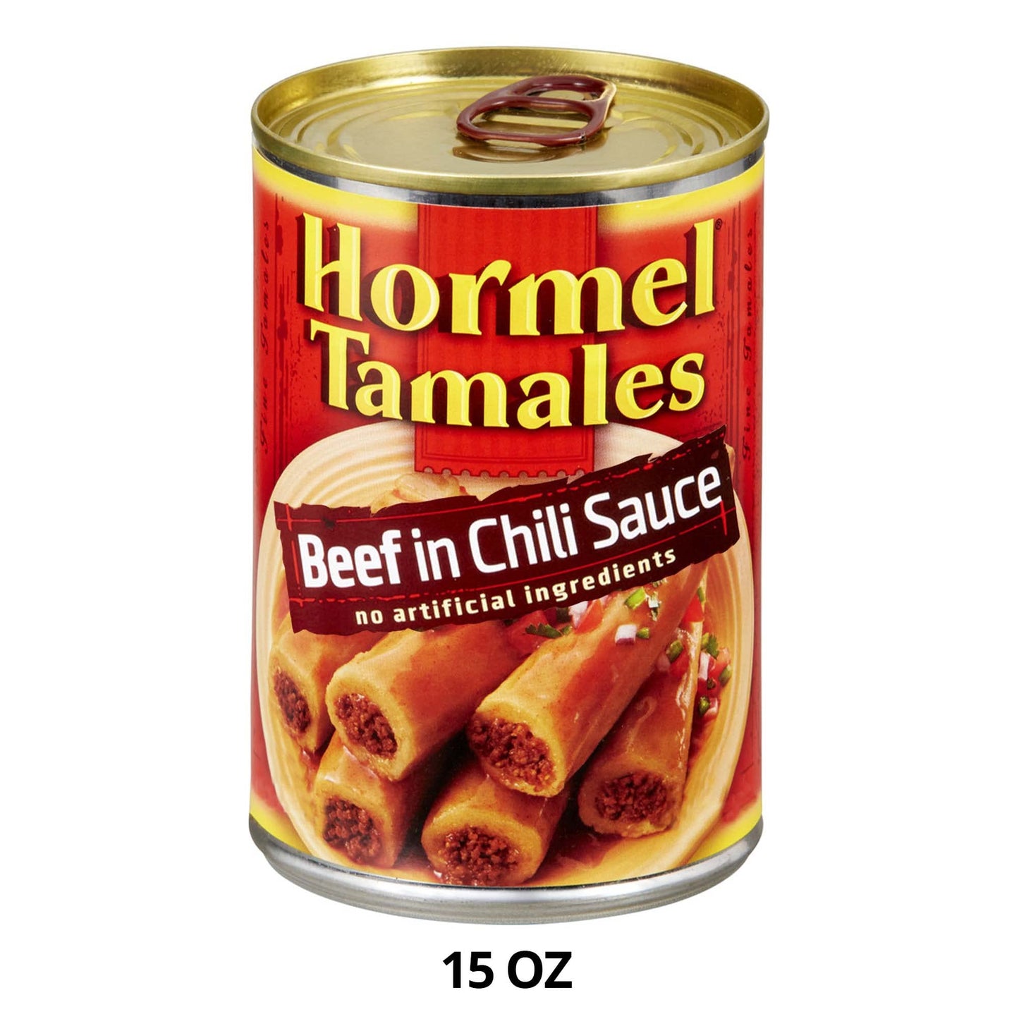 Hormel Beef Tamales, Canned Tamales, 15 Ounce (Pack of 4), Model 00213401