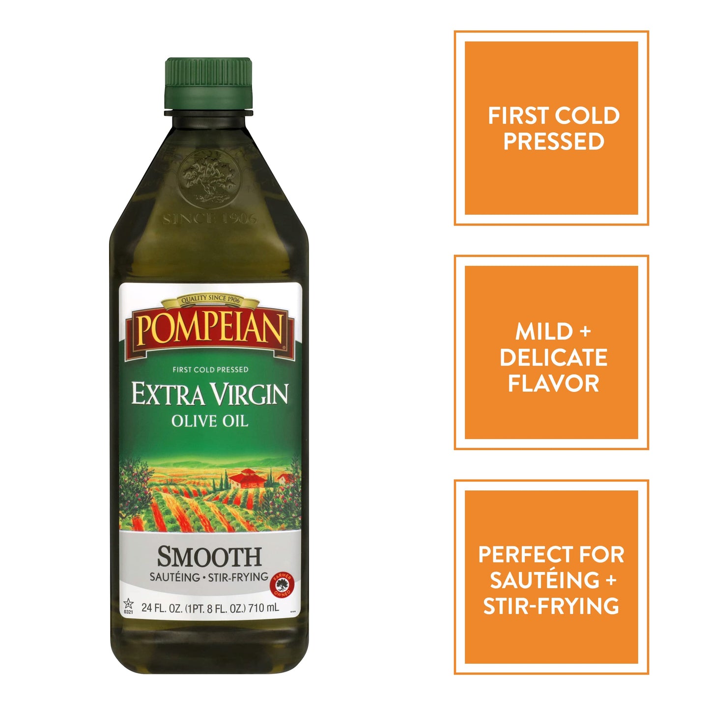 Pompeian, Extra Virgin Olive Oil, 24 Fl Oz