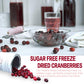 Freeze Dried Cranberries, 2.64Oz/75G Whole Frozen Cranberries, Freeze Dried Fruit, Camping Food & He-Althy Fruit Snacks, 100% Na
