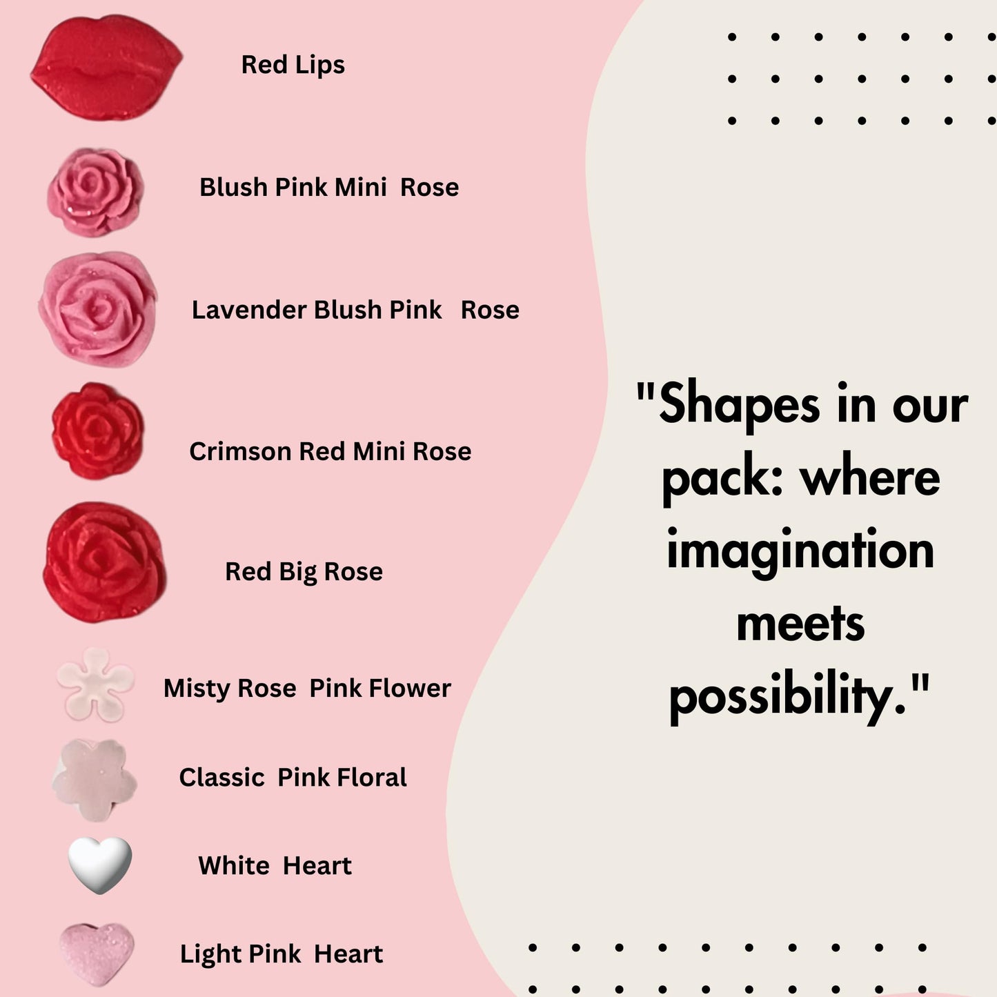 Confect Pink Mini Roses & Lips I Silver Hearts & Vermcelli And White Pearls | Sprinkles For Baking & Cake Decorative | Baby Show