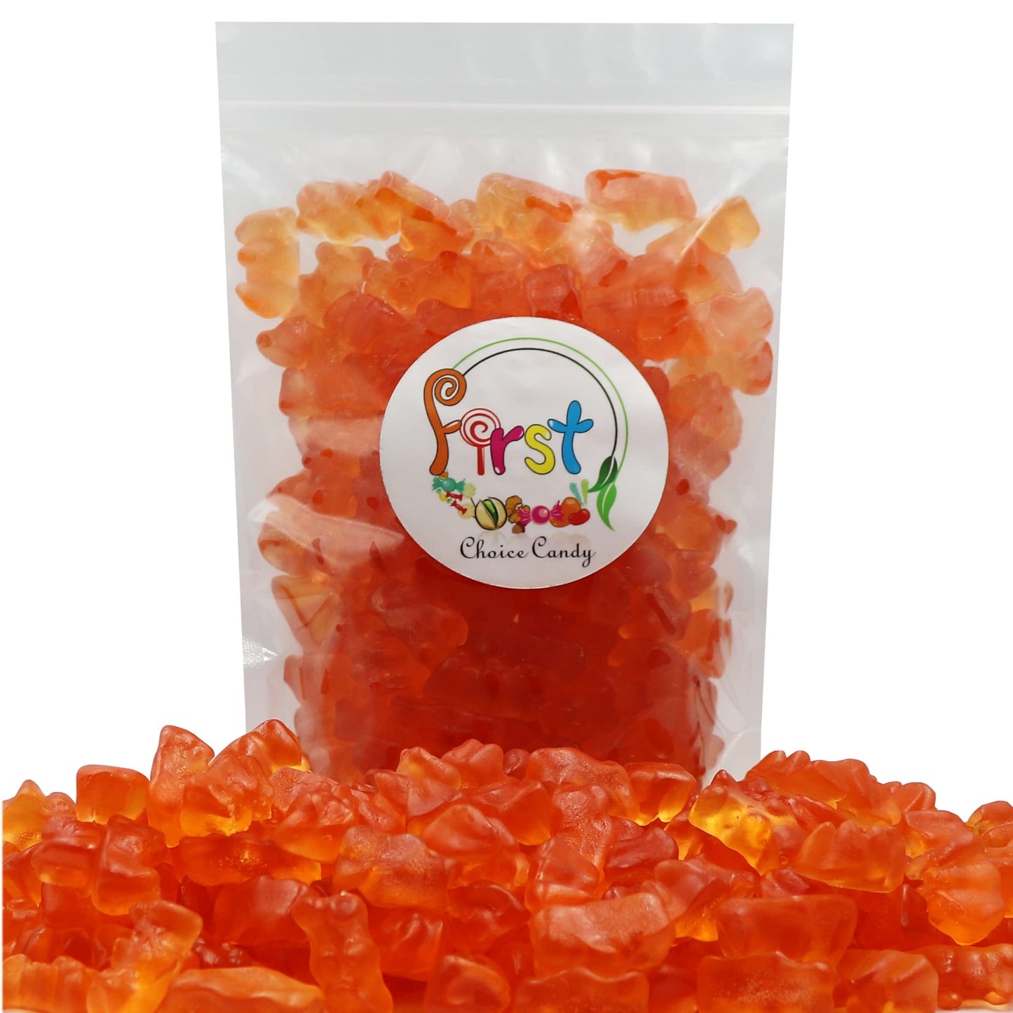 FirstChoiceCandy Gummy Bears Non-  ic Champagne 1 Pound Pack