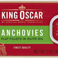 King Oscar Anchovies (Flat) 2 Oz Can (Pack Of 4)