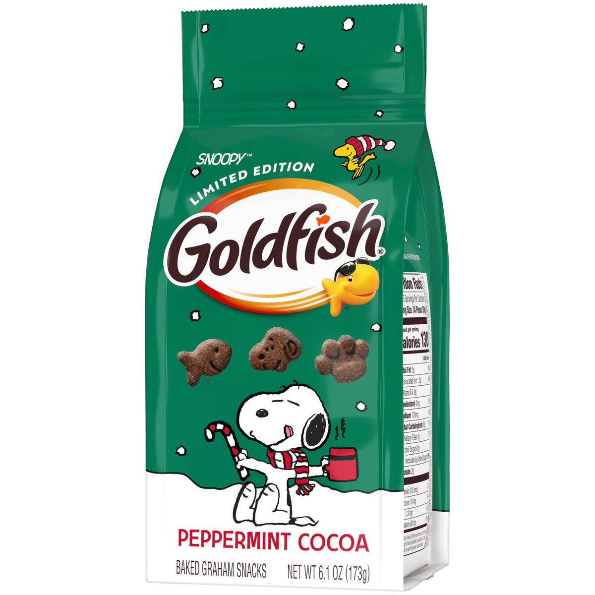 Goldfish Snoopy Peppermint Cocoa Graham ers  6.1 Oz Bag