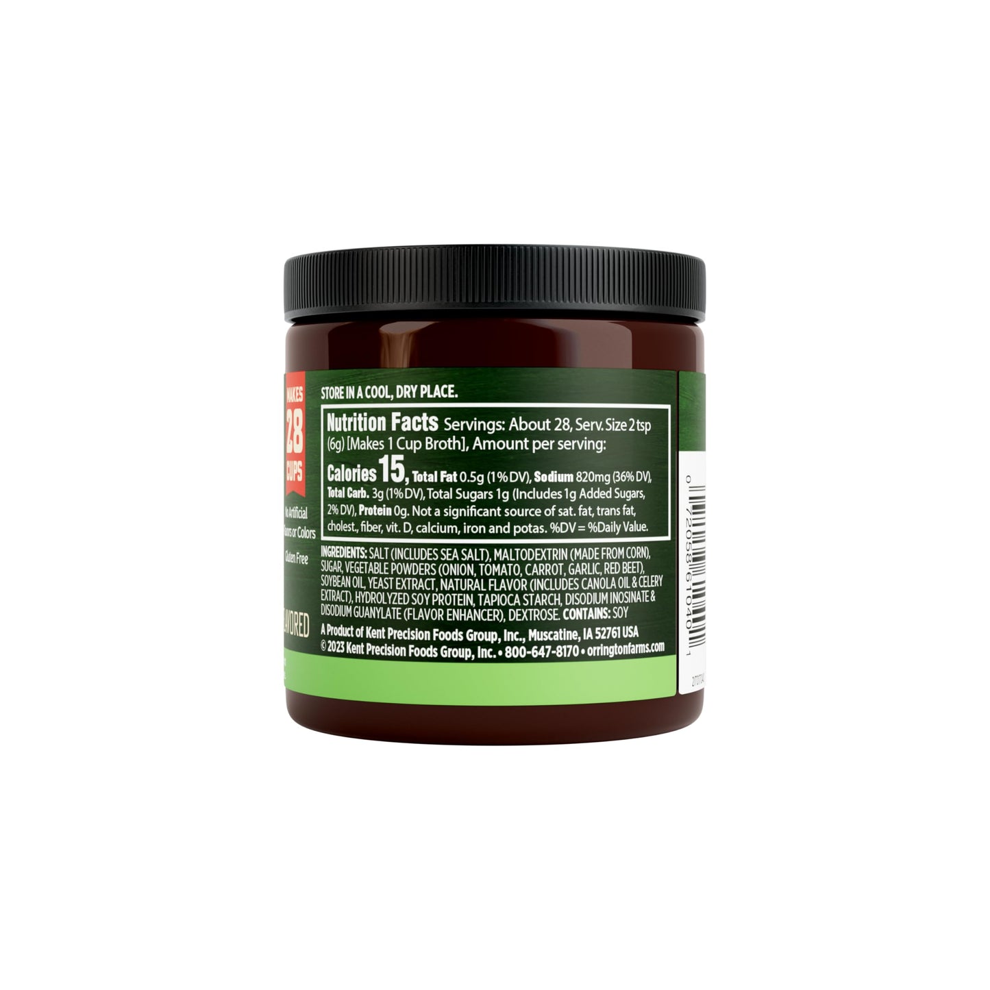 Orrington Farm Vegan Vegetable Flavored Broth Base, Bring Flavor to Your Favorite Soups & Stews, Gluten Free, No Artificial Flav