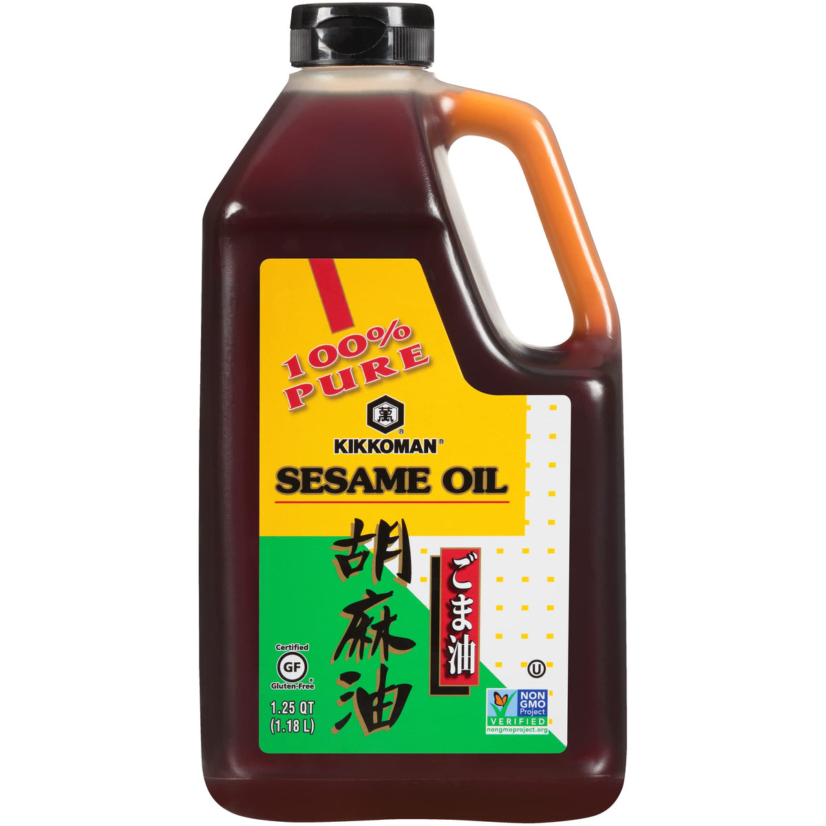 Kikkoman Toasted Sesame Oil, Non-GMO, No Preservatives, 40 Fl Oz