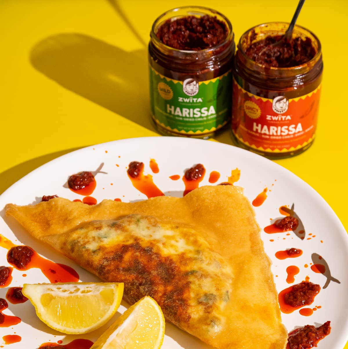 Zwita Spicy Harissa 6Oz | Tunisian Thick Sun Dried Chili Paste | Spicy Yet Doesnt Overwhelm Flavor | Harissa Paste | Sun Dried C