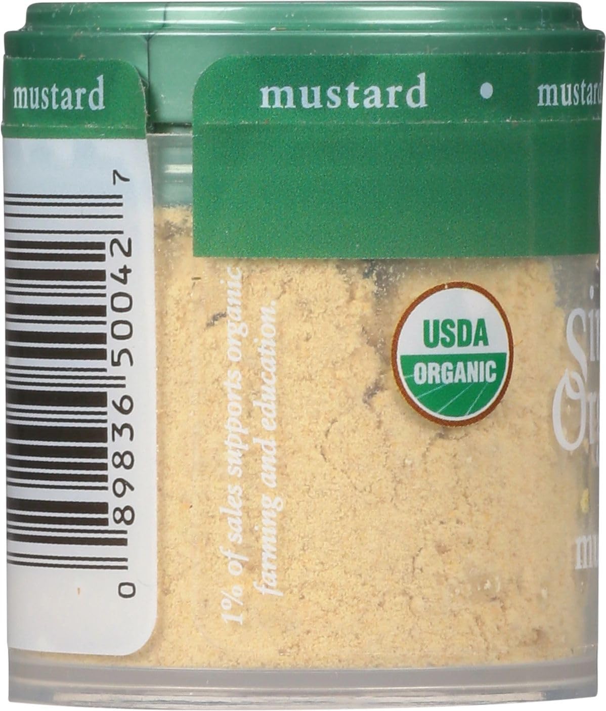 Simply Organic Ground Mustard Seed, Certified Organic | 0.46 oz | Pack of 6 | Sinapis alba L.
