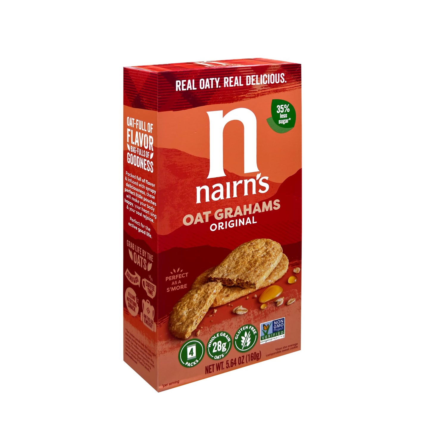 Nairn'S Gluten Free Original Oat Grahams, 3 Packs/5.64 Oz