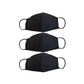 Enerplex Comfort 3-Ply Reusable Face Mask - Breathable, Fully Machine Washable Masks For Home Office Work Outdoors - Large (3-Pa