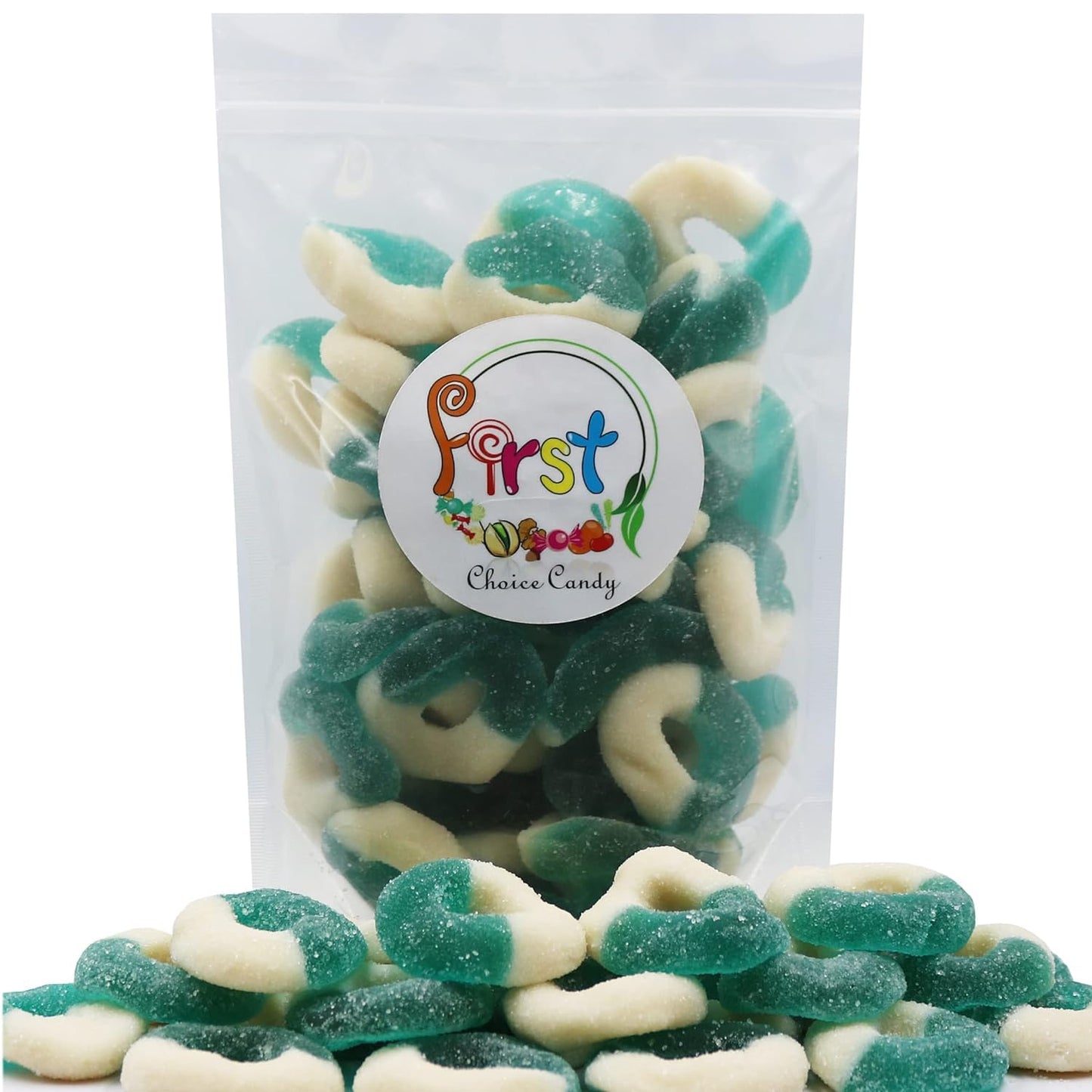 Firstchoicecandy Gummy Rings (Blue Raspberry, 2.2 Pound (Pack Of 1))