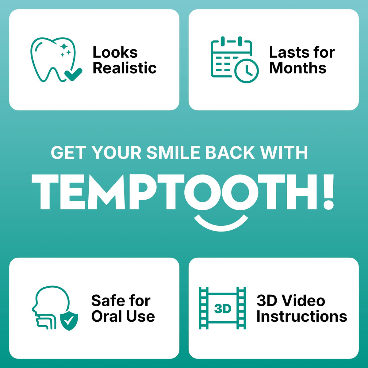 Temptooth Tooth Replacement Product With Coloring Material
