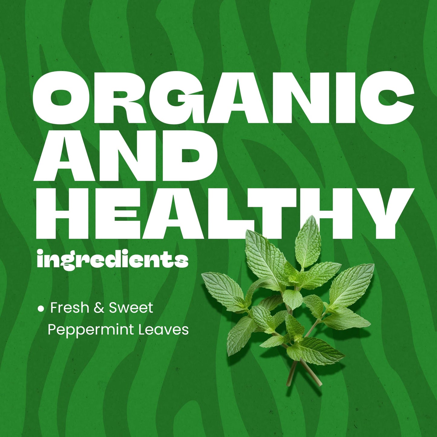 Tiger Organics Peppermint Herbal Tea, 100 Biodegradable Teabags, USDA Organic Certified, Caffeine-Free, Supports Healthy Digestion